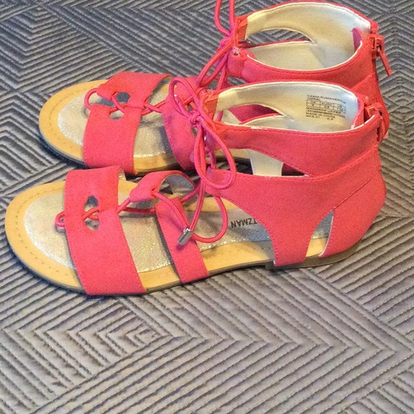 Stuart Weitzman pink size 2 sandals for girls - Picture 4 of 9